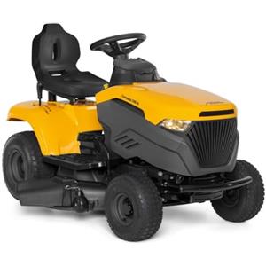 STIGA Tornado 398 M Trattorino Tagliaerba a Benzina, 98 cm di Taglio, Motore 414 cc, Scarico Laterale, Regolazione Altezza, Kit Mulching Opzionale Venduto Separatamente