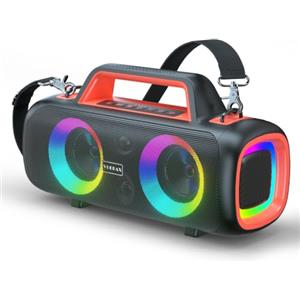 VUOPAX Cassa Bluetooth Portatile, 140W Potente con 2 Subwoofer e 2 Tweeter,