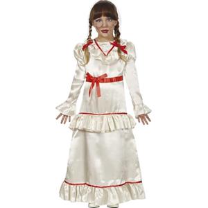 FIESTAS GUIRCA | Costume Devil Doll Bambini (5-6 Anni) - Vestito per Bambine - Costume da Bambola Diabolica e Demone per Halloween, Carnevale e Feste - Ideale per Ragazze - Bianco e Rosso