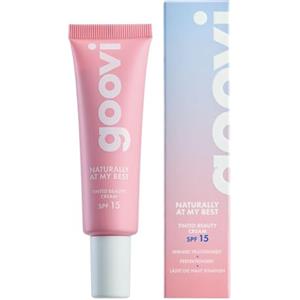 GOOVI Naturally At My Best Tinted Beauty Cream - Crema giorno colorata con SPF 15 - Crema BB naturale per tutti i tipi di pelle, idratante, copertura e cura in uno - 30 ml