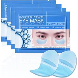 Janerowee 60 Pcs Acido Ialuronico Patch Occhi,Collagene Patch Occhi, Patch Occhi Antirughe Donne e Uomini, Patch Occhiaie e Borse, Rimuovi Borse e Puffiness, Contorno Occhi Idratante (blu)