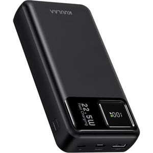 Kuulaa Power Bank 20000mah Powerbank - 22.5W Caricatore Portatile Ricarica Rapida,PD 3.0 QC 4.0 Batteria esterna, compatibile con iPhone 16 15 14 13 12 Galaxy