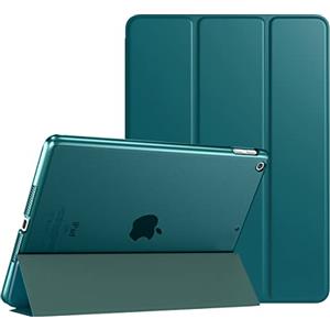TiMOVO Cover per iPad 9 Generazione 2021/iPad 8 Generazione 2020/iPad 7 Generazione 2019, Custodia con Guscio Posteriore Traslucido Smart Cover con Auto Svegliati/Sonno per iPad 10.2", Gemma Verde