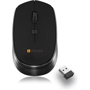 MULTIMEDIA Shopping Mouse Wireless, 2,4 GHz con Mini Ricevitore USB, Tracciamento Ottico regolabile fino a 1600 DPI, Ambidestro, Compatibile con PC, Laptop,batteria AA inclusa, Garanzia Italia