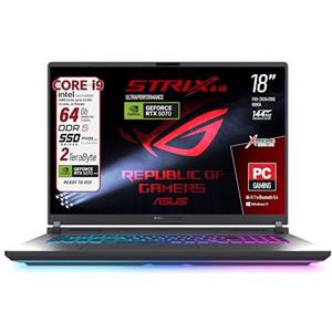 ASUS Rog Strix G18 Notebook Gaming, Cpu Intel i9-14900HX, RAM 64Gb DDR5, SSD 2Tb (2x1Tb), Display 18" 145Hz FHD+, NVIDIA GeForce RTX 5070 8Gb GDDR7, Wi-Fi 7, BT 5.4 Thunderbolt, Win 11, Ready To Use
