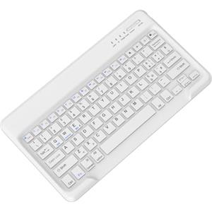 IVEOPPE Tastiera Bluetooth Wireless, Compatibile con Tablet Android/Samsung/Huawei/Xiaomi/Lenovo, Tastiera Bluetooth Wireless Ultrasottile per iPad, iPad Pro, Bianco