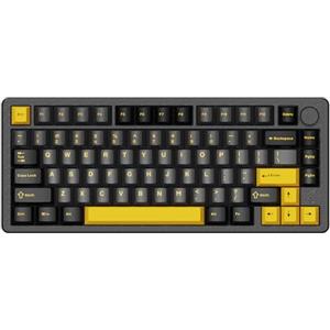 ATTACK SHARK Tastiera meccanica wireless X86, 75% tastiera da gioco interamente in alluminio CNC, guarnizione retroilluminata RGB, tastiera personalizzata hot swap con manopola, BT/2.4G/USB-C