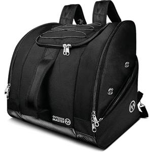 OutdoorMaster Borsa Porta Scarponi Sci Modello Polar - Ideale per Maschere e Scarponi da Sci - Sacca Impermeabile con Compartimenti Separati - Tasche Extra e Tracolla Regolabile