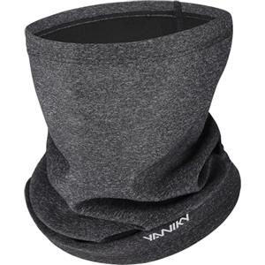 YANIKY Sciarpa ad Anello Multifunzione, Antivento, Scaldacollo, Scaldacollo da Uomo, Protezione per il Viso, Sciarpa Termica in Pile, Sciarpa Sportiva, Scaldacollo per Sci, Bicicletta, Jogging, grigio