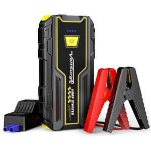 VoltSurge Avviatore Batteria Auto, 5000A Portatile Avviatore Emergenza per, Booster Avviamento Auto Per Motori a Benzina Fino a 7.0L Ges o 5.5L Diesel 12V Avviatore di emergenza, Jump Starter, Torcia a LED
