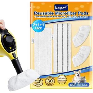 KEEPOW 2 bocchette per pavimenti + 2 bocchetta manuale per pulitore a vapore Kärcher