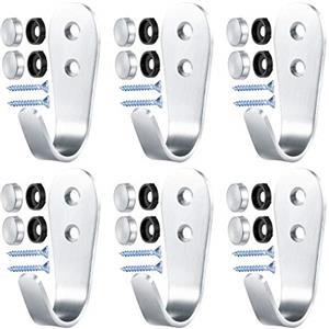 HAOCHEN Set da 6 Ganci per Cappotto, Ganci per Accappatoio, Appendiabiti A Parete, Ganci Appendi per Appendere Cappotti, Sciarpe, Borse, Bagno