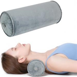 EULANT Cuscino Gonfiabile da Viaggio 12.5x30cm, Morbido Cuscino Cilindrico Cervicale a Rullo per Collo Schiena e Gambe,Cuscini Rotondo Dormire per Auto Aereo Divano Casa Ufficio Decorativo Sofa