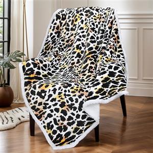 Catalonia Classy Coperta Sherpa coperte coccole grigie, coperta per divano calda extra spessa coperta per divano in super pile fronte/retro come coperta per soggiorno, 150 x 130 cm