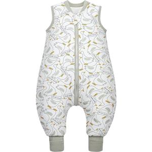 MIKAFEN Bambini Sacco nanna invernale con gambe 2,5 Tog,100% cotone,Sacco nanna con piedini,85-95 cm/18-36 mesi,Anatra