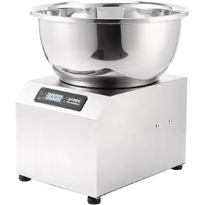 Zickdom Impastatrice Planetaria Commerciale 2200W con Ciotola in Acciaio Inossidabile, Mixer Spirale Industriale per Pane e Pizza, Capacitá Fino a 5KG di Farina (5KG)