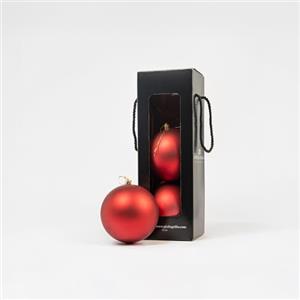 Giulia Grillo Sfera Natalizia Opaca rosso (3, ⌀12cm)