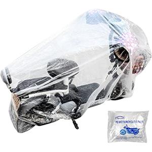 Abbto COVER MOTO TRASPARENTE - Telo coprimoto per esterni, interni, pioggia, sole, polvere, impermeabili, coperture per moto per tutte le stagioni per uso esterno, 3 misure disponibili Abbto