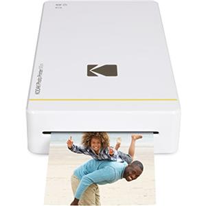 Kodak PM - Stampante fotografica mini con dock per iPhone e Android, bianco