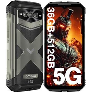 DOOGEE VMAX PLUS 5G Rugged Smartphone [2024], 36GB + 512GB(TF 2TB), 22000mAh Batteria, 200MP AI Tripla Fotocamera, Android 14 Telefono Indistruttibile, 6,58" FHD+ 120Hz, Impronte Digitali NFC/OTG
