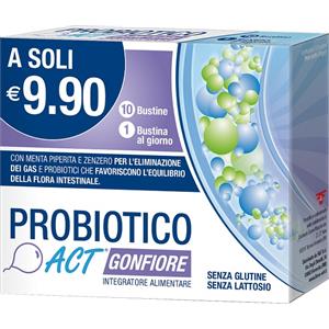 f&f srl Probiotico Act Gonfiore 10 Buste