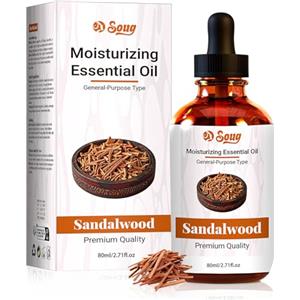 Satificer Olio Essenziale di Massaggio al Sandalo 80ml,Massaggio Corpo