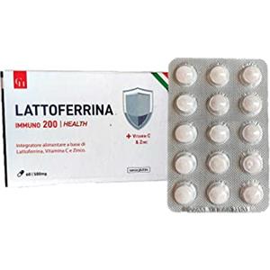 Carra Health Tutto Farmacia LattoFerrina Immuno 200 + Vitamina C & Zinco | 60 Capsule | Guida Lattoferrin OMAGGIO | Rinforza il Sistema Immunitario | Integratore Alimentare e Antiossidante | Vitamine