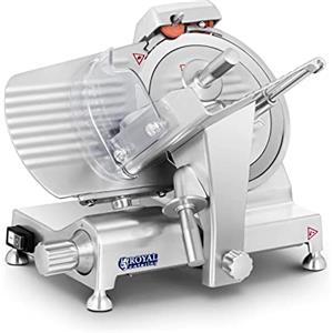 Royal Catering - RCAM 250EXPERT - Affettatrice - da 0 a 12 mm - 180 W - Ø 25 cm - Dispositivo di affilatura - Serie EXPERT - Spedizione gratuita