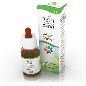 GUNA SpA Water Violet Gocce 10ml - Fiori di Bach per Indipendenza e Umiltà, Senza Glutine