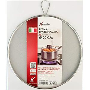 kasaviva Retina Spargifiamma Frangifiamma 20 CM Made in Italy Distribuzione Uniforme Calore e Protezione Pentole Tegami in Vetro e Ceramica