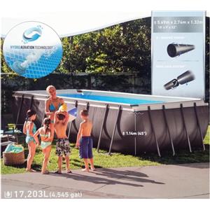 INTEX Piscina intex 26356 ULTRA XTR ultraframe rettangolare misura 549 x 274 x 132 cm con pompa sabbia 263