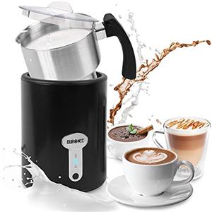 Duronic MF500 BK Montalatte elettrico 3 in 1, Schiumalatte automatico 500 ml, Scaldalatte 500W, Facile da usare e pulire, Ideale per caffè, cioccolata calda, cappuccino, latte, Nero
