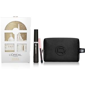 L'Oreal Paris L'Oréal Paris Natale Pochette Regalo Make Up con Mascara Telescopic Classico Nero e Mini-Matita Occhi Paradise Le Khol, Per i Tuoi Look Festivi, Con Elegante Pochette Nera in Velluto