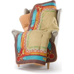 Caleffi Scaldotto- Plaid Divano e Letto 130x170 cm Morbida Microfibra Calda Avvolgente, Copridivano e Copriletto Trapuntato Artigianale e Lavabile, Coperta Copri Divano e Copri Letto Ottimo Comfort