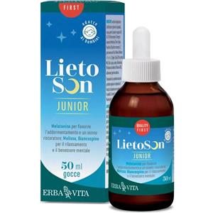 Erba Vita Lietoson Junior Gocce 50ml - Integratore per il Rilassamento e il Sonno dei Bambini