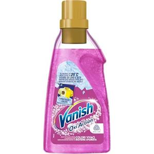 Vanish Oxi Action Multipower Gel Rosa, Additivo Lavatrice Multiazione senza Candeggina, Smacchiatore per Capi Colorati, 1 Confezione da 750 ml di Smacchiatore per Bucato