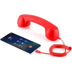 ENJOY-UNIQUE Ricevitori Auricolari Telefonici Retrò Cuffie per Telefono Cellulare, Tablet, Laptop, Auricolare con Chiamata Confortevole, interfaccia USB-C, con Pulsante di Risposta, Adatto per