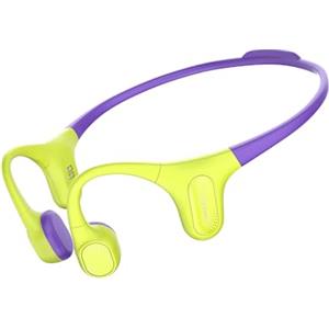 mojawa Aerra Cuffie Sportive a Conduzione Ossea, Open-Ear, Bluetooth 5.2, Impermeabili IP67, Microfono con Cancellazione del Rumore, per Corsa, Ciclismo, Escursioni e Palestra, Verde e Viola