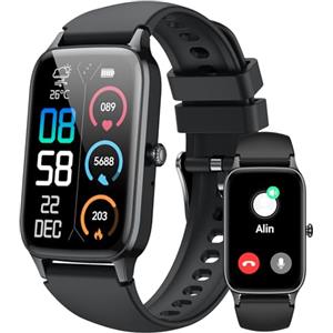 Dyurwa Smartwatch Uomo Donna, 1.57" Orologio Smartwatch con Effettua/Risposta Chiamate, 24H Cardiofrequenzimetroi/Sonno/Contapass, 110+ Sportive Smart Watch, Impermeabil IP68 Fitness Tracker per iOS Android