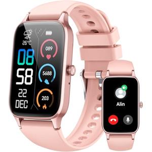 Dyurwa Smartwatch Uomo Donna, 1.57" HD Orologio Smartwatch con Effettua/Risposta Chiamate, 110+ Modalità Sportive Smart Watch con Cardiofrequenzimetro/Sonno/Contapassi, IP68 Orologio Fitness per iOS Android