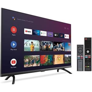 Strong - Smart TV 40″ (100 cm) Full HD SRT40FD5553 - con Android TV - Immagini eccezionali - Triplo sintonizzatore - 3 porte HDMI (1 ARC) + 2 porte USB + AV + presa antenna/satellitare - Nero