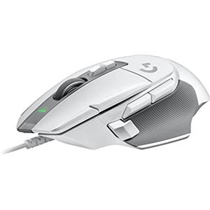 Logitech G502 X Mouse Gaming Cablato - Switch Principali Ottico-Meccanici Ibridi LIGHTFORCE, Sensore per Gaming HERO 25K, Compatibile con PC - macOS/Windows - Bianco