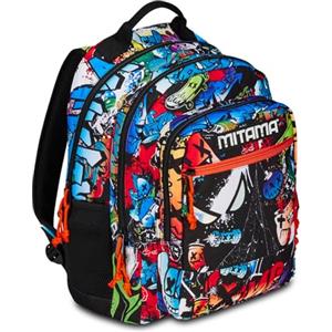 Mitama Zaino Triplo Scomparto Spider King con Tasca frontale, Multicolore, Scuola Elementare e Tempo Libero, Bambino Ragazzo