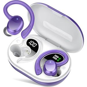 sprtoybat Cuffie Bluetooth Sport, Auricolari Bluetooth 5.4 Wireless, 68 Ore HiFi Stereo Cuffie Wireless con 4 ENC Mic, Cancellazione Rumore, IP7 Impermeabili, Ricarica Rapida, Cuffiette Bluetooth per Sport