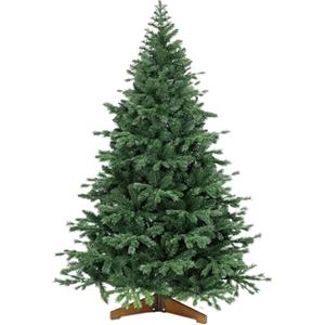 Emphsism Albero di Natale | Albero di Natale Artificiale 180 cm, 810 Punte mix Realistico di PE+PVC Montaggio Rapido Pieghevole Riutilizzabile, Abete Realistico Struttura in Metallo e Base in Legno per Interni