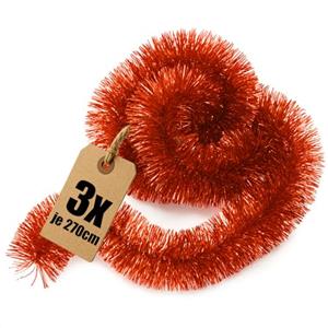 COM-FOUR® Ghirlanda natalizia da 810 cm - 3 ghirlande di abete da 270 cm per una perfetta decorazione natalizia - Decorazione natalizia per albero di Natale