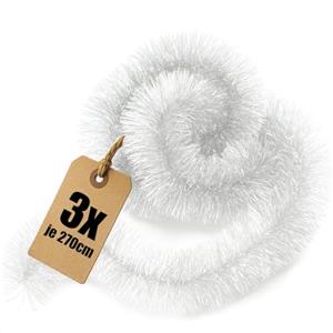 COM-FOUR® Ghirlanda natalizia da 810 cm - 3 ghirlande di abete da 270 cm per una perfetta decorazione natalizia - Decorazione natalizia per albero di Natale