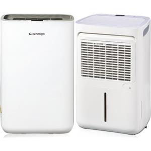 Greenmigo Deumidificatore Assorbire l'acqua 10/24h Deumidificazione per Ambiente max 35m²,Purificatore d'aria Silenziosa per Casa,Ufficio,Garage,Cantina,Contro Muffa e Umidità(ALPHA-Q10)