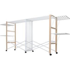 Foppapedretti Allungo Stendibiancheria da pavimento Nero, Bianco