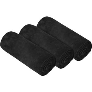 HAGOT 3 Pack Asciugamano Sportivo in Microfibra, Super Assorbente e Traspirante, Leggero, ad Asciugatura Rapida, per Yoga, Campeggio, Palestra, Fitness, 75 cm x 35 cm